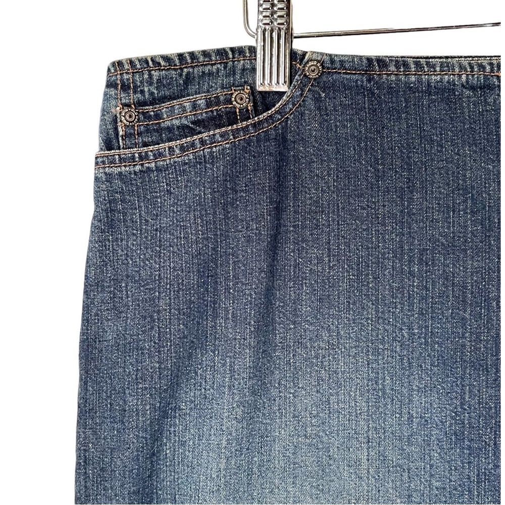 Blue Jean Skirt Zipper Front - Picture 3 of 12